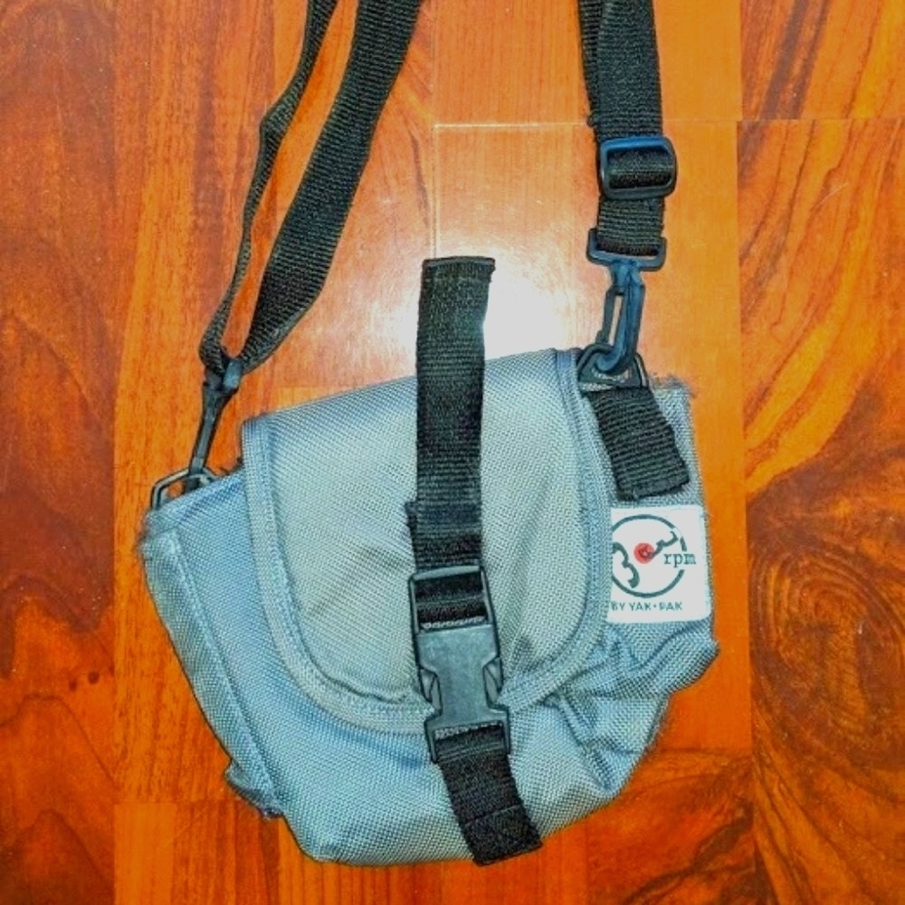 YAK PAK Gray Convertible  Mini Crossbody